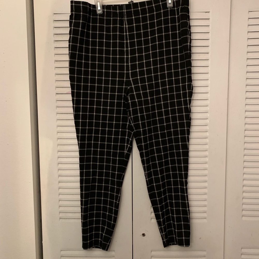 Plus size plaid pants